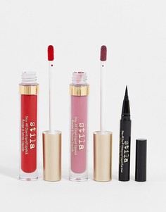 Набор из жидкой губной помады и подводки для глаз Stila Triple Play Stay All Day-Разноцветный