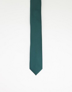 Зеленый атласный галстук Gianni Feraud-Зеленый цвет
