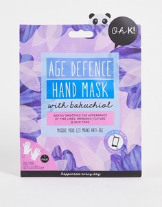 Антивозрастная маска для рук с бакучиолом Oh K!-Бесцветный