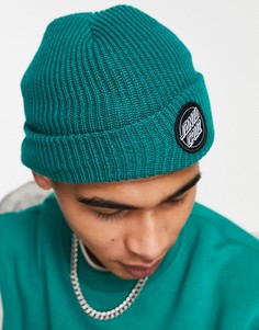 Зеленая шапка-бини Santa Cruz-Зеленый цвет