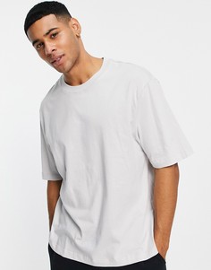 Серая oversize-футболка River Island-Серый