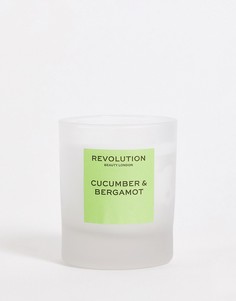 Свеча с ароматом огурца и бергамота Revolution-Бесцветный