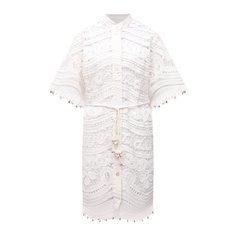 Платье изо льна и хлопка Zimmermann