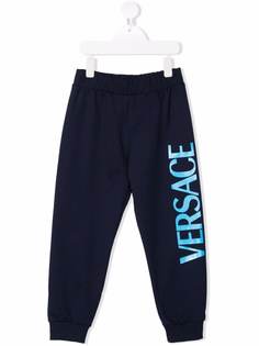 Versace Kids спортивные брюки с логотипом