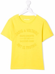 Zadig & Voltaire Kids футболка с логотипом