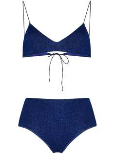 Oséree бикини Lumière с завышенной талией и люрексом