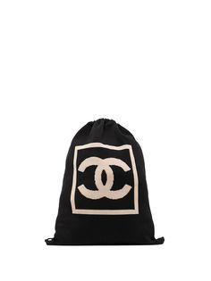 Chanel Pre-Owned рюкзак Sport Line 2003-го года с кулиской и логотипом CC