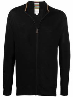 PAUL SMITH трикотажная куртка с отделкой в полоску