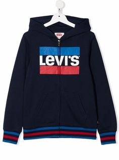 Levis Kids куртка с капюшоном и логотипом