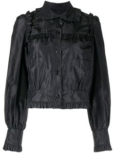 Chanel Pre-Owned шелковая рубашка 2010-х годов с оборками