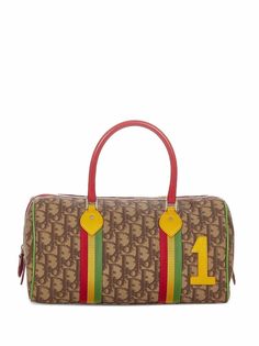 Christian Dior сумка-тоут Boston Rasta Line pre-owned с узором Trotter