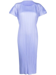 Pleats Please Issey Miyake плиссированное платье миди