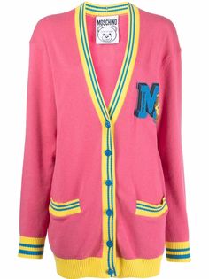 Moschino кардиган с монограммой