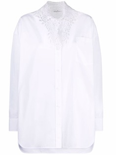 Ermanno Scervino рубашка с вышивкой и длинными рукавами