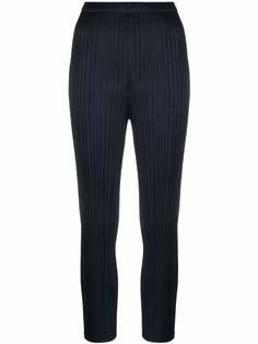 Pleats Please Issey Miyake укороченные плиссированные брюки