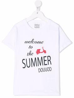 Douuod Kids футболка с надписью
