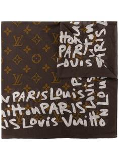 Louis Vuitton платок 2000-х годов с принтом Graffiti Monogram