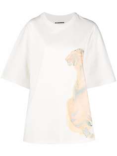 Jil Sander футболка с принтом