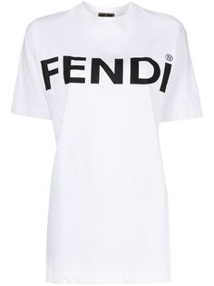 Fendi Pre-Owned футболка с логотипом 2000-2010-х годов