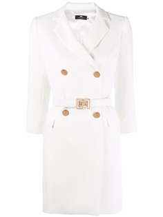 Elisabetta Franchi двубортное платье с заостренными лацканами