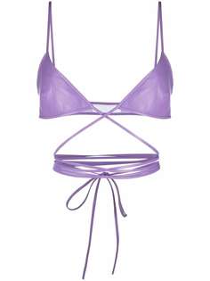 Drome кожаный топ-бралетт