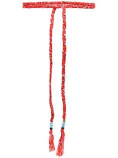 Alanui плетеный ремень с принтом