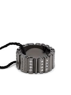 Versace кольцо Greca с кристаллами