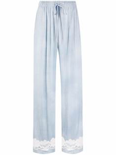 Ermanno Scervino прямые брюки с кружевной вставкой