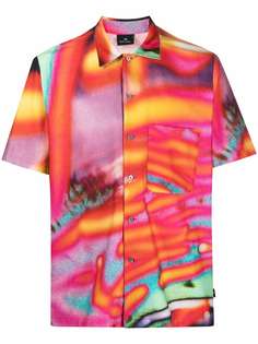 PS Paul Smith рубашка из органического хлопка с абстрактным принтом