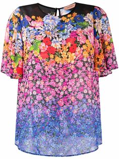 TWINSET блузка с цветочным принтом