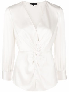 Theory блузка с перекрученными деталями