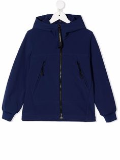 C.P. Company Kids худи на молнии с линзами на капюшоне