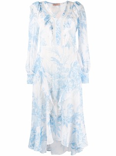 TWINSET платье миди с цветочным принтом