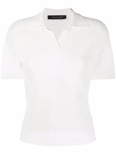 Federica Tosi фактурная рубашка поло с короткими рукавами