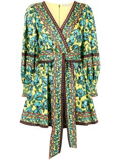 Alice+Olivia платье мини Simona с запахом