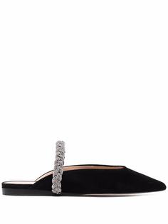 Stuart Weitzman мюли Addison с кристаллами