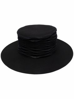 Issey Miyake шерстяная шляпа-федора со складками