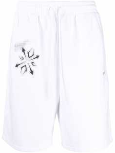 Off-White шорты с графичным принтом