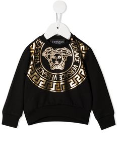 Versace Kids толстовка с принтом Medusa