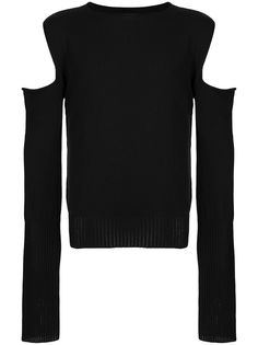 Rick Owens джемпер с открытыми плечами