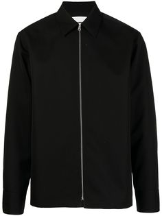 Jil Sander шерстяная куртка-рубашка на молнии