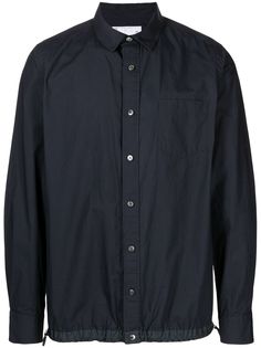 sacai рубашка с эластичным подолом