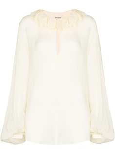 KHAITE блузка Fantine с оборками
