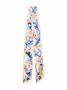 Emilio Pucci Junior шелковый шарф с принтом