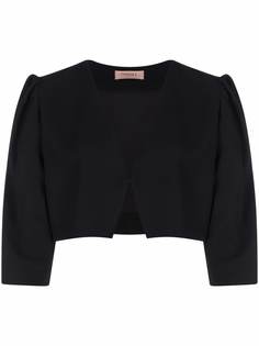 TWINSET укороченный жакет с объемными рукавами