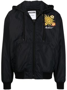 Moschino пуховик с принтом
