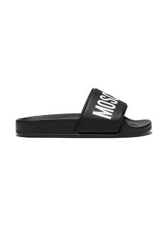 Moschino Kids шлепанцы с логотипом