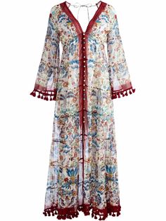 Alice+Olivia платье макси Alexandria с цветочным принтом