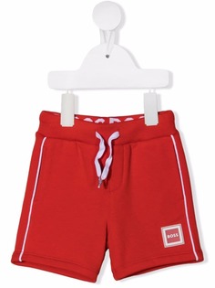 BOSS Kidswear спортивные шорты с нашивкой-логотипом