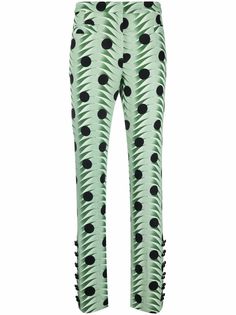 Paco Rabanne брюки с графичным принтом